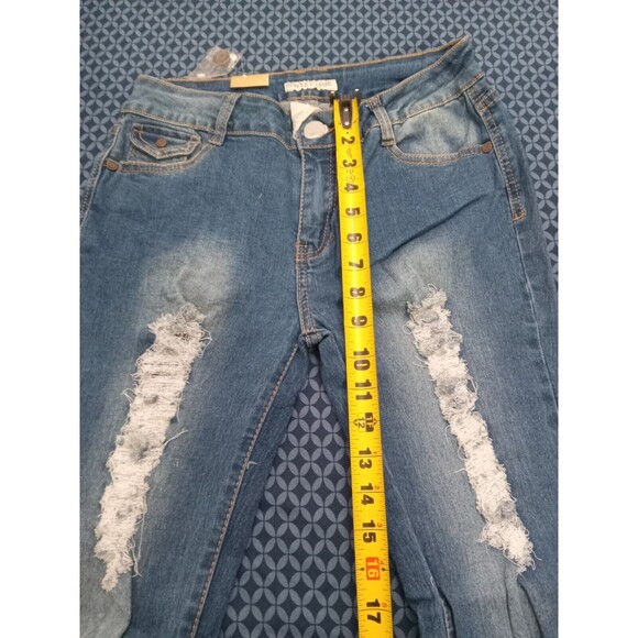 WAIST 31 INCHES SIZE 11 SKINNY JEANS STRETCH DENIM BLUE  11-2 CH277 SZ11 - Picture 4 of 11